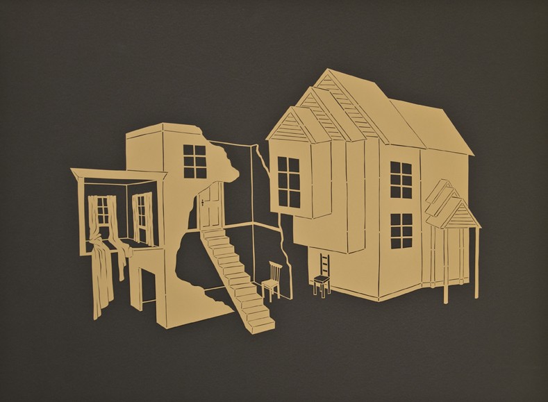 Here and Gone, Cut Paper by Gail Cunningham