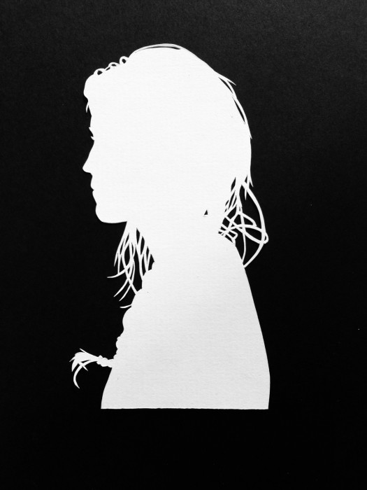 Cut Paper Silhouette - Adrianna